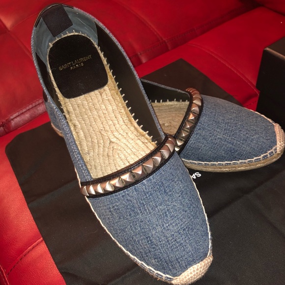 Yves Saint Laurent Shoes - 💯AUTHENTIC YSL SAINT LAURENT DENIM ESPADRILLES‼️